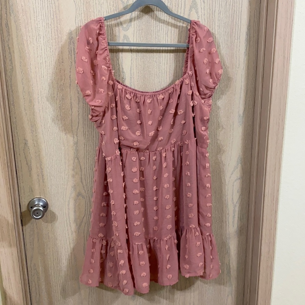 Chic Soul Pink Babydoll Dress